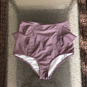 Kortni Jeane XS Bottoms Peplum Purple
